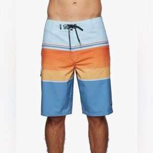 O'NEILL Mens Lennox Stretch Swim Board Shorts Blue Shadow Size 40 NWT